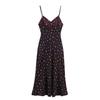 European and American Style New Women's Fashion, Floral Print Lingerie-style Midi Dress 2587051