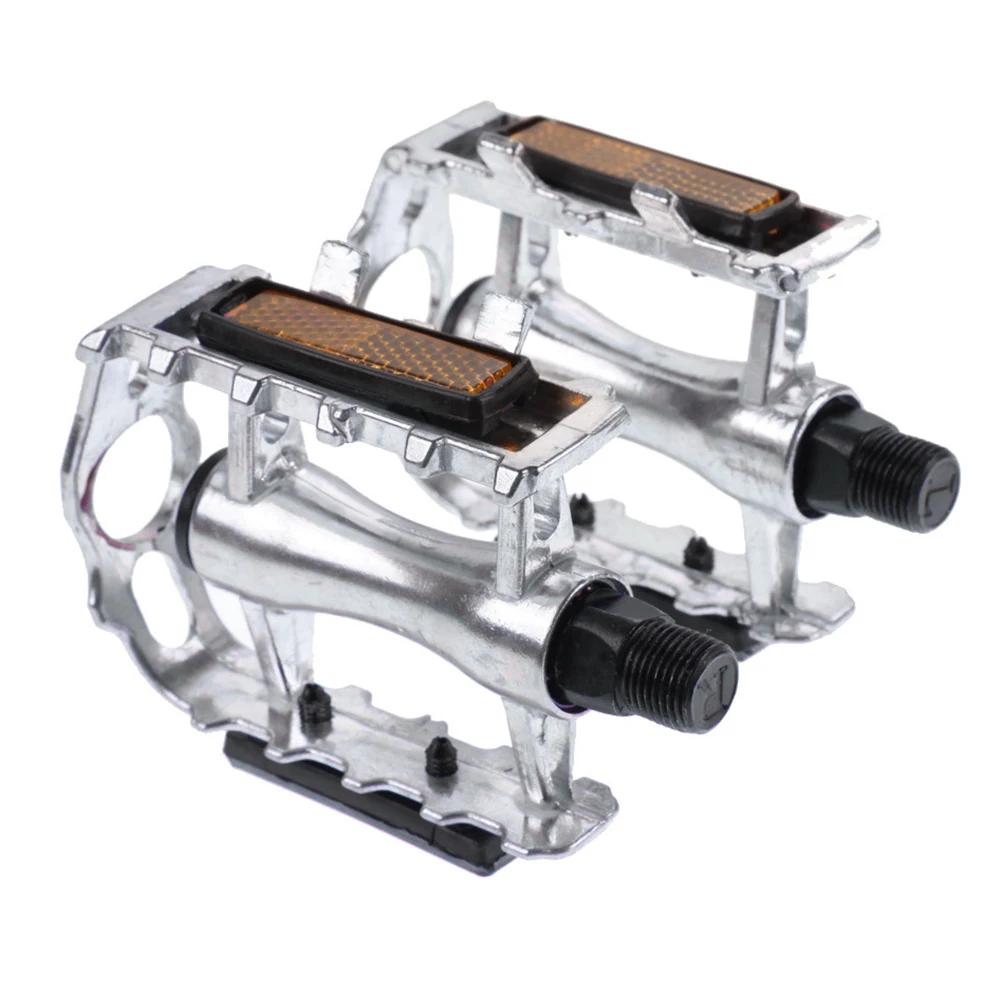 Mountain Bike Pedals Ultralight Aluminium Alloy Reflector Bicycle Flat Pedals
