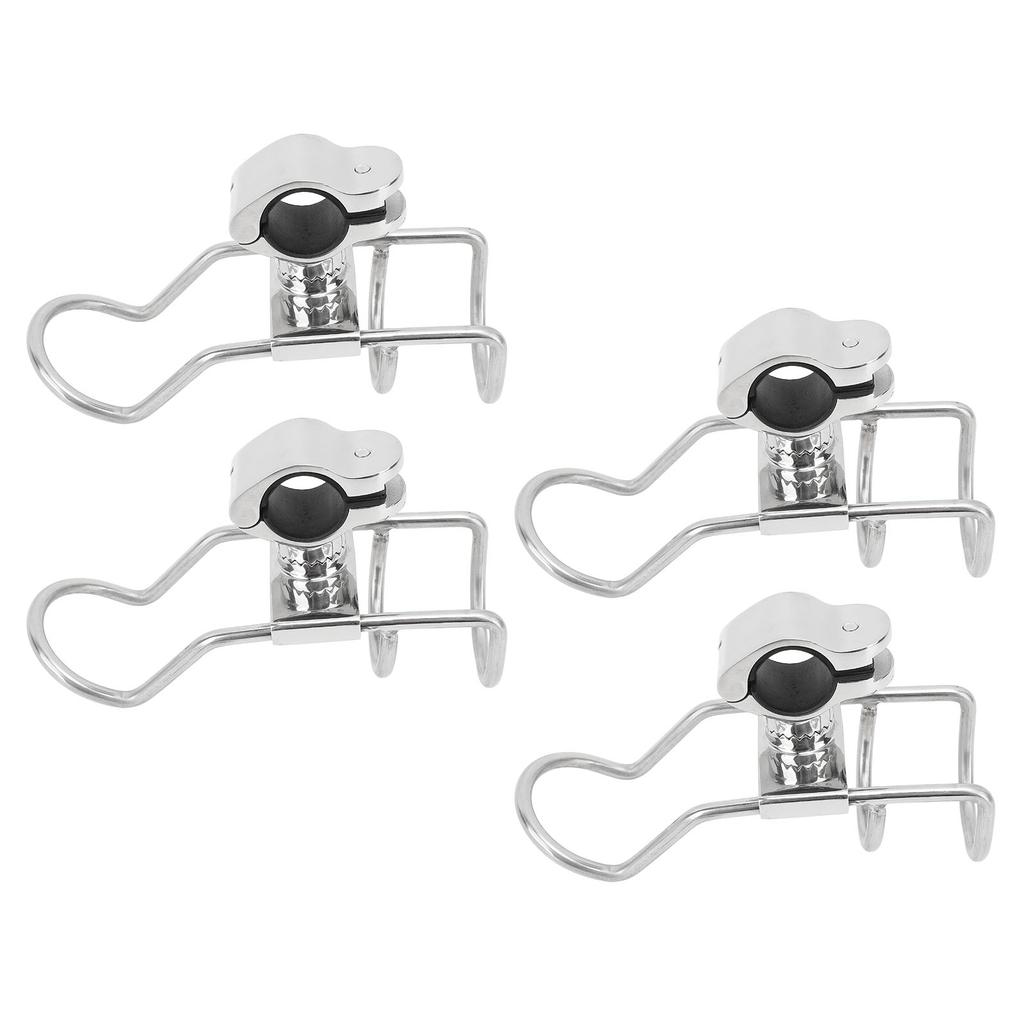 4 Stück Angelrutenhalter für Boote Edelstahl 316 25mm Rostfrei Hohe Festigkeit für Marineyachten
