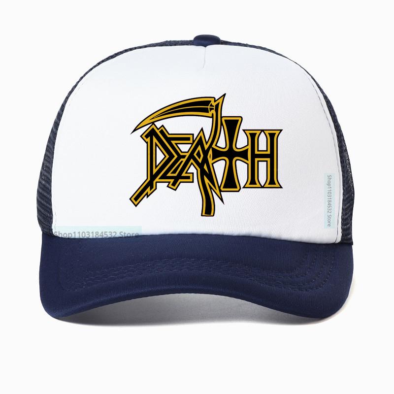 Death Metal Band Mesh Baseball Cap Fashion Rock Enthusiast Fan Hat Summer Unisex Breathable trucker hat
