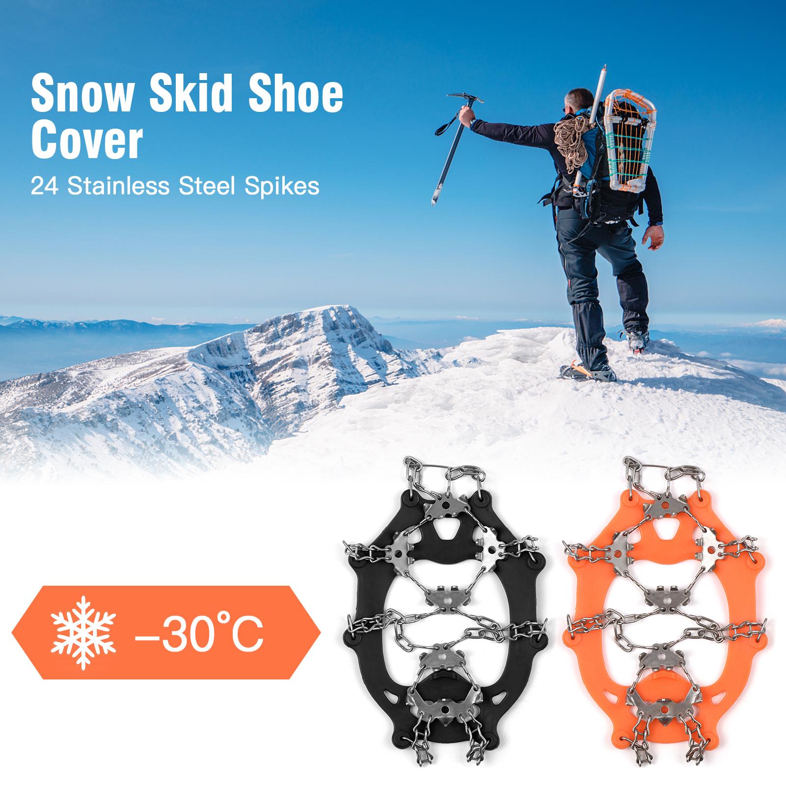 201 Нержавеющая сталь 24 зубца Ice Claw противоскользящий чехол для обуви от снега L — фото 5