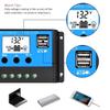 60A Charge Controller - Solar Panel Charge Controller 12V 24V Max 48V 1560W Input Adjustable Parameter Lcd Display