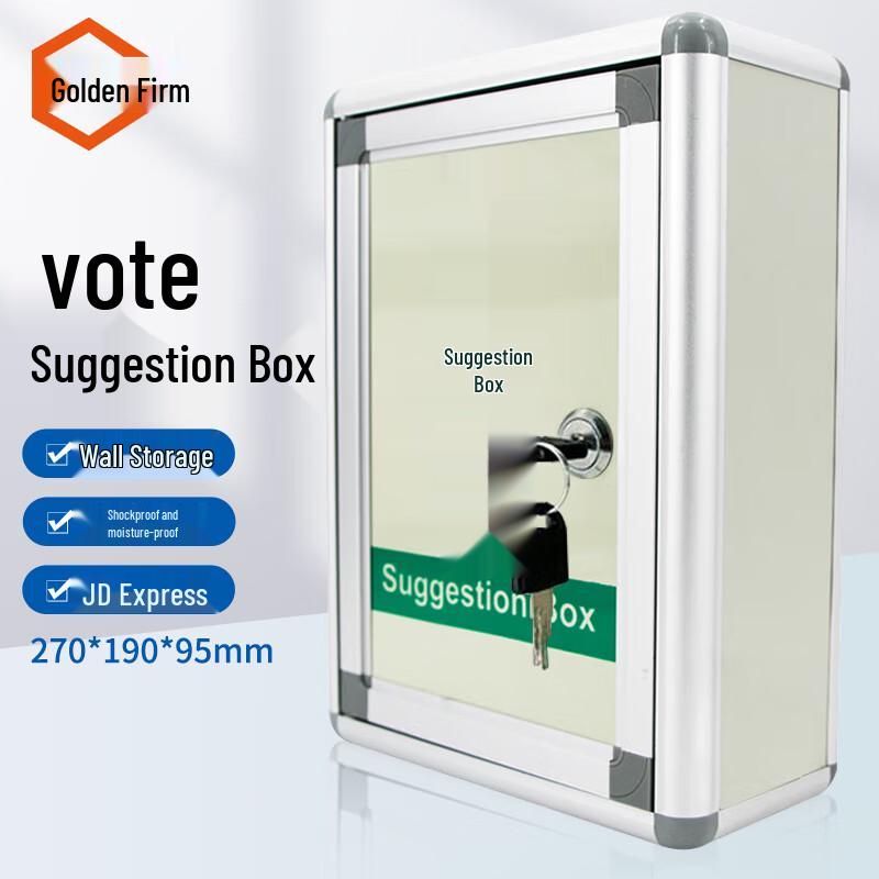 Wall-Mounted Multi-functional Suggestion Box with Lock