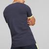 Puma 2022-23 Manchester City Color Block Embroidered Badge Crew Neck Short Sleeve Regular T-Shirt Men Tops Dark-Blue 769495-04