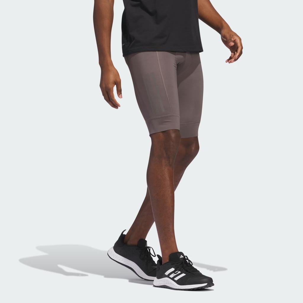 Adidas The Padded Cycling Shorts Reflective Logo Cycling Pants Men Shorts Charcoal-Gray IP2702