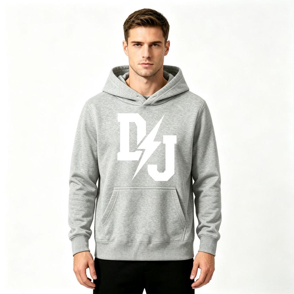 Men Stylish Lightning Letter Print Pullover Hoodie Casual Long Sleeve Sweatshirt For Daily Wear