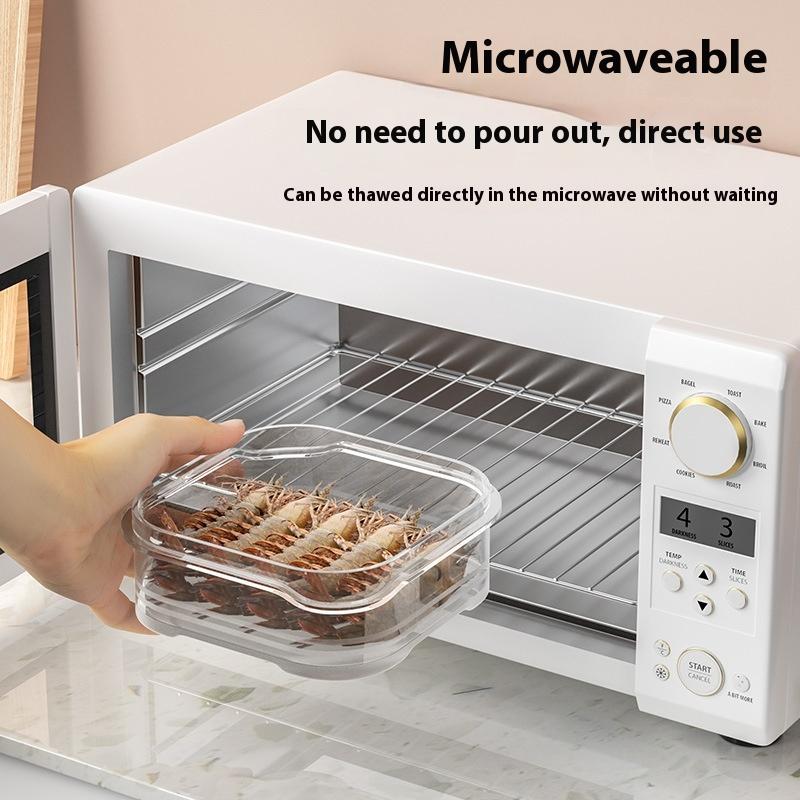 5/10Pcs Frozen Meat Preservation Box Refrigerator Food Retain Freshness Storage Jar Home Kitchen Vegetable Storage Organizer
