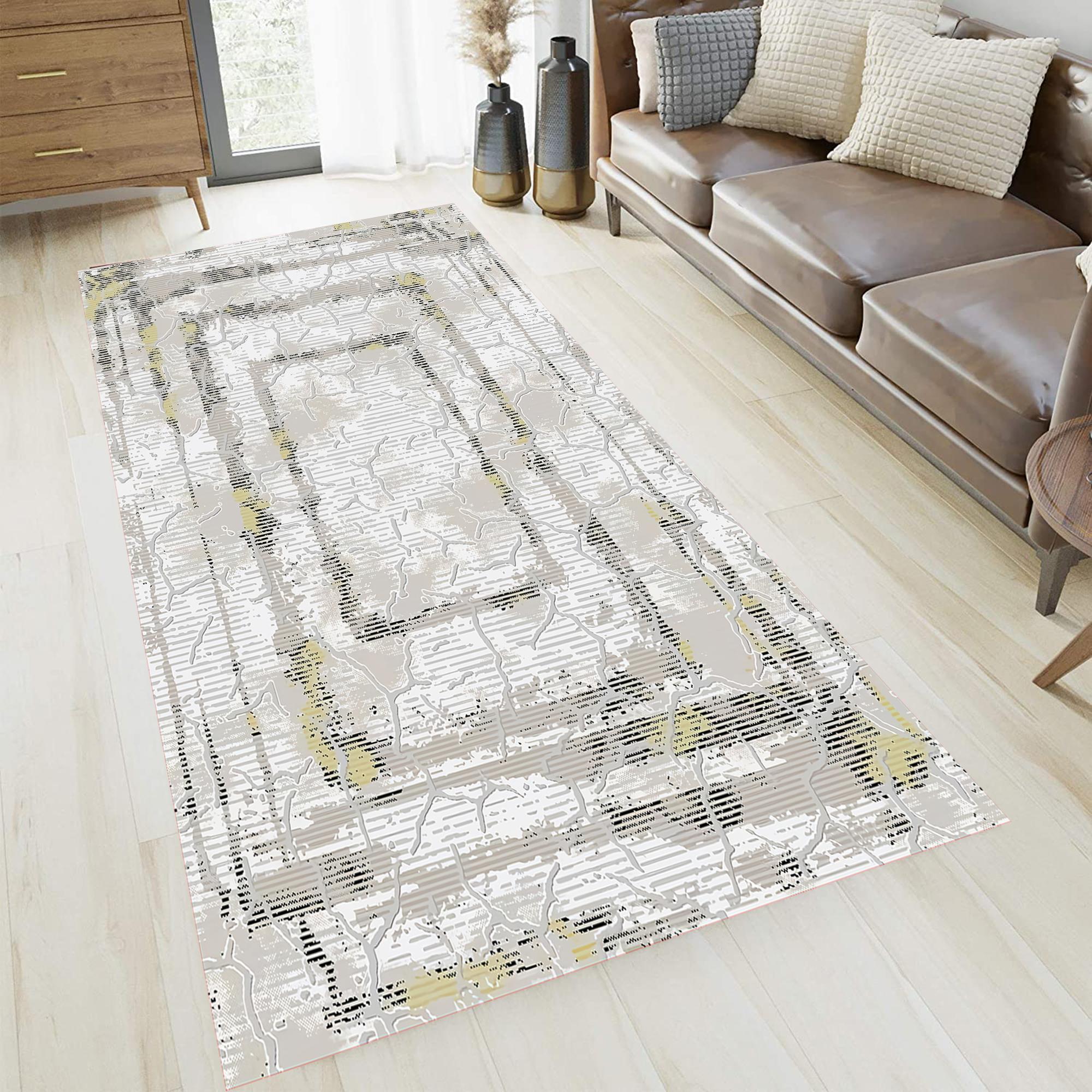 

Rovigo Home Washable Printed Carpet RVG0966-FNL215 50x80 бежевый