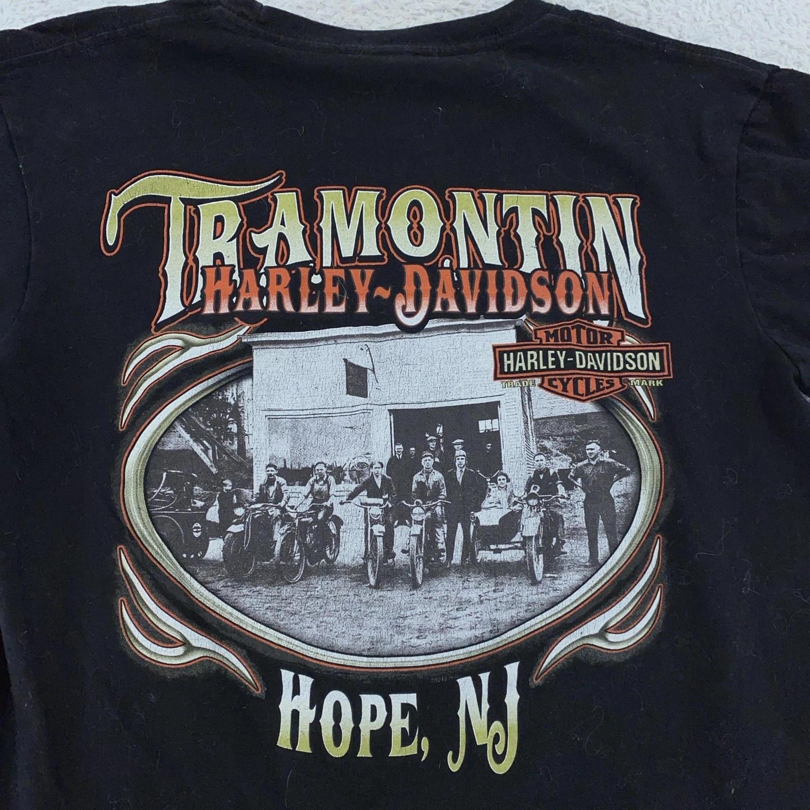 Harley-Davidson Motorcycle Hope New Jersey Tramontin T-Shirt Small Biker 2014 S