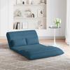 Adjustable Floor Footstool Blue Velvet