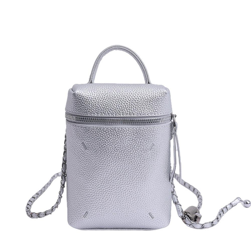 Small Leather Square Bag Korean Women’s Handbag Fashion Single Shoulder Bag  Lady