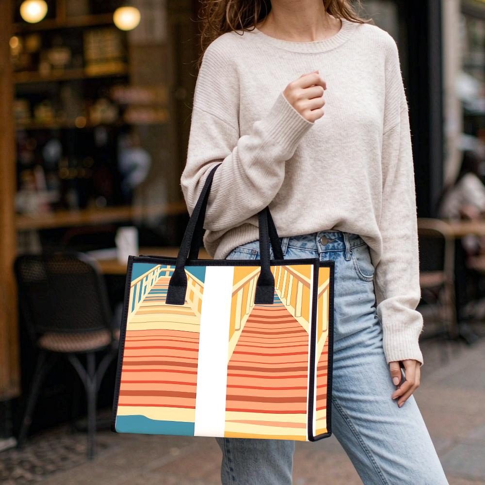 Stylish Printed Tote Bag for Daily Use
