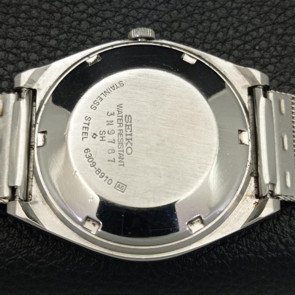 VINTAGE SEIKO 5 AUTOMATIC 6309A JAPAN MENS GOLDEN COLOR DIAL WATCH a701515-5 R206b-a701515