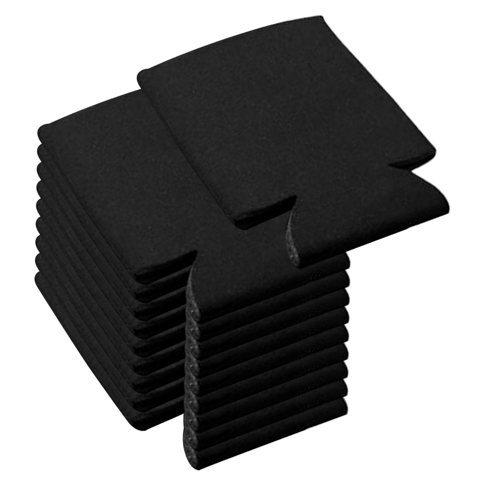 10Pcs Blank Beer Can Coolers Sleeves Soft Insulated Neoprene for Soda, Beer, Water Bottles Weddings Gifts DIY Projects Events