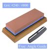 400 1000 3000 Grit Double-sided Sharpening Stone Base Angle Guide Set Kitchen Knife Sharpener Grinding Whetstone Apex Egde Blade