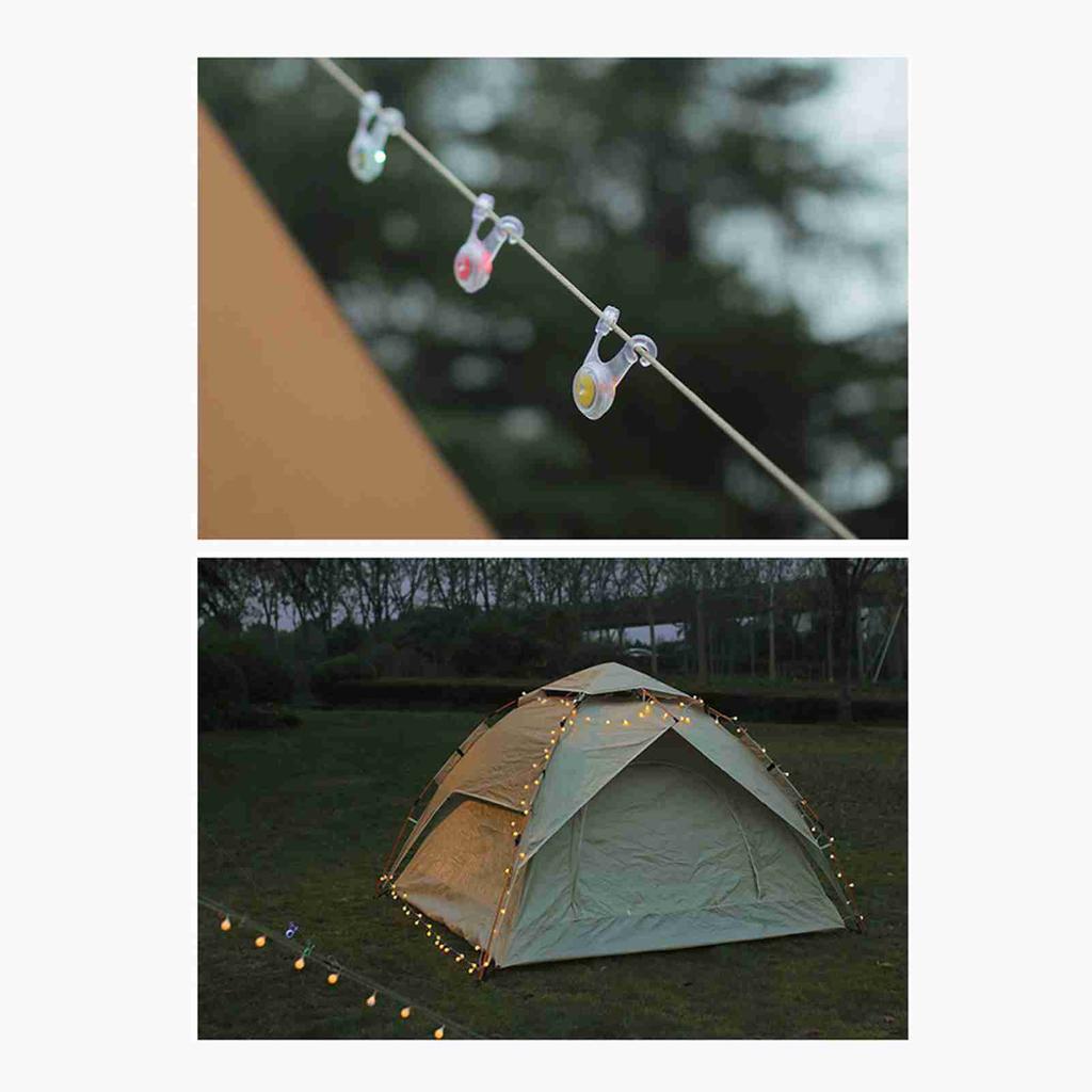 10pcs Tent String Light Guard Rope Hangings Lights Outdoor Camping  Ambient Light IPX4 Waterproof