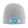 Checkered Flags Race Car Flag Unisex Women Knitted Hat Adult Knit Beanie For Fall Winter Knit Hat Cap