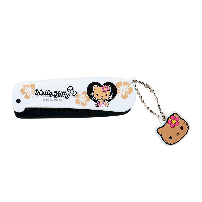 Sanrio Hello Kitty Front Hair Capsule Comb With Mascot ( White ) Japan NEW