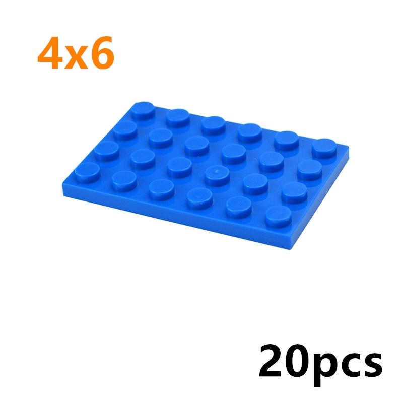 20pcs Compatible Assembles Particles 3032 4x6 Base Board Building Blocks Thin Figures Bricks Parts DIY Educational Tech Toys