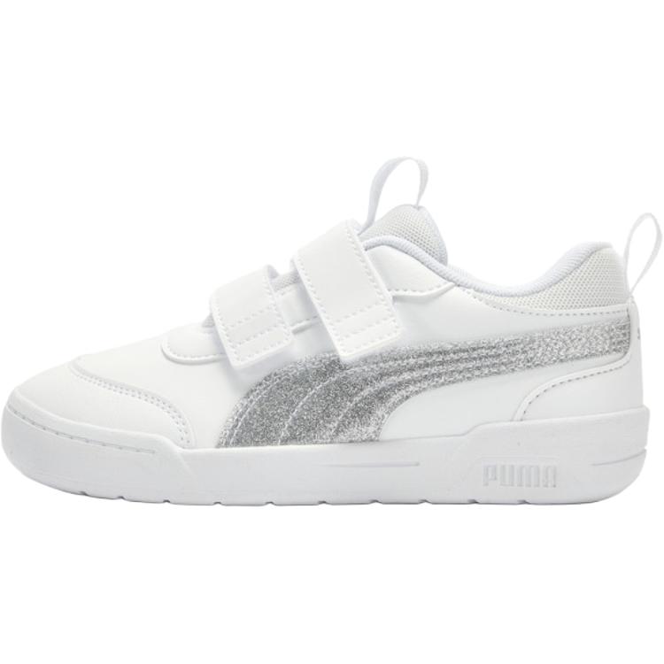 

Puma Multiflex 2 Little Kid Glitz - White Silver Kids Sneakers 403211-02 29