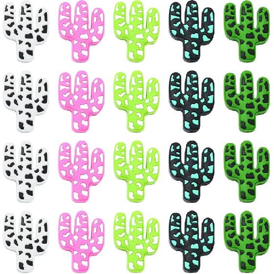 LiQunSweet 15 Pcs 15 Styles Christmas Theme Silicone Beads Santa Claus Tree Socks Snowman Snowflake Beads for DIY Jewelry Keychain Pen Craft