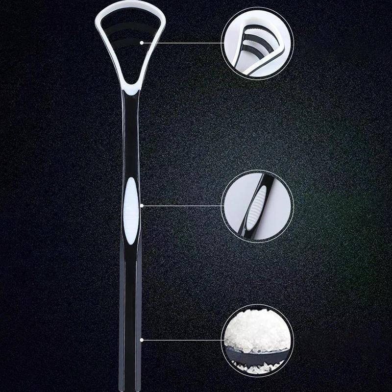Dual Uses Tongue Scraper Cleaners Reusable Oral Health Cleaning Brush for Fresh Breath Hygiene Care Toothbrush