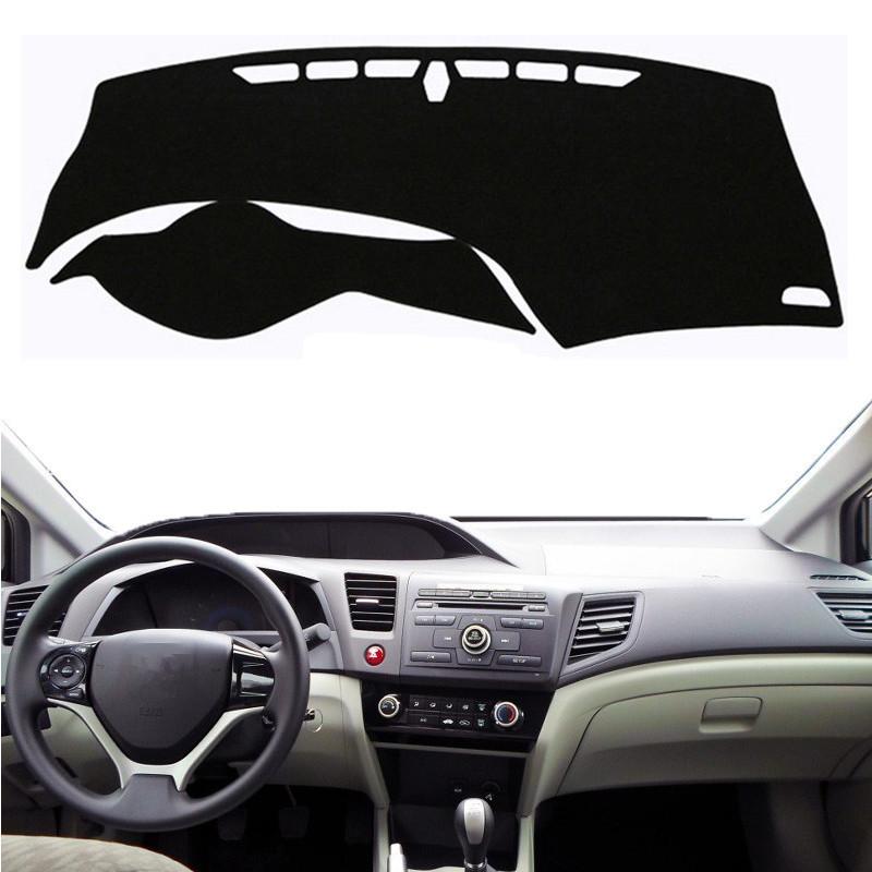 For Honda Civic 9Th 2012 2013 2014 2015 Auto Dashboard Cover Mat Pad Anti-UV Dashmat Sunshade Protect Carpet Rug Car Accessories