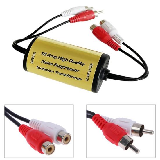 Yousheng Car Audio Noise Filter Remove Engine Whine And Static Car Audio Hum Eliminator Sound Quality Enhancer for Car Stereo Systems