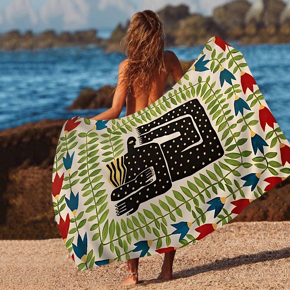 Ancient Egypt Tiger Leopard Microfiber Beach Towel Absorbent Quick dry Soft Yoga Swimming Resort Mountain Climbing Towel
