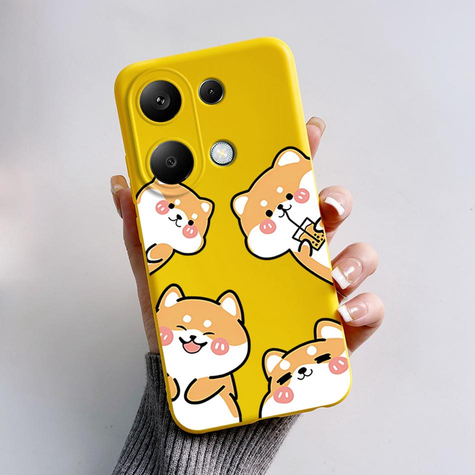 For Poco M6 Pro 4G Case Silicon Cover Soft Bumper for Xiaomi Poco M6 Pro M6Pro 4G Global Phone Cases M 6 Pro Cartoon TPU Shells