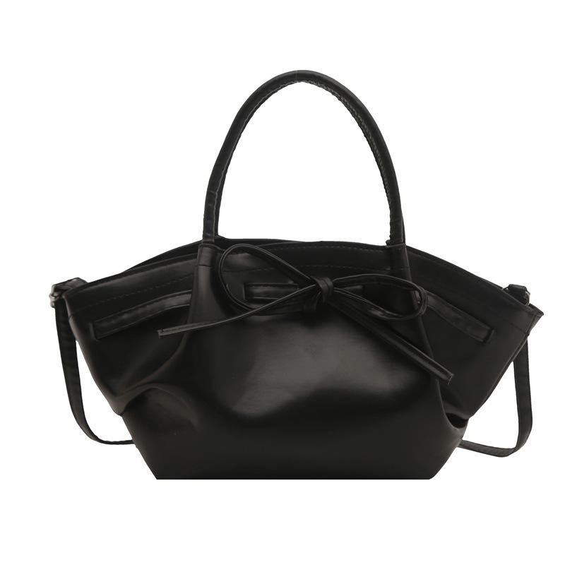 Korean Niche Portable Vegetable Basket Bag Women's Spring and Summer 2025 New Trendy Fashion Bucket Bag Bow Messenger Bag