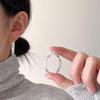 Brushed Metal Hoop Earrings: Unique, Exquisite, and Versatile Fashion for Women