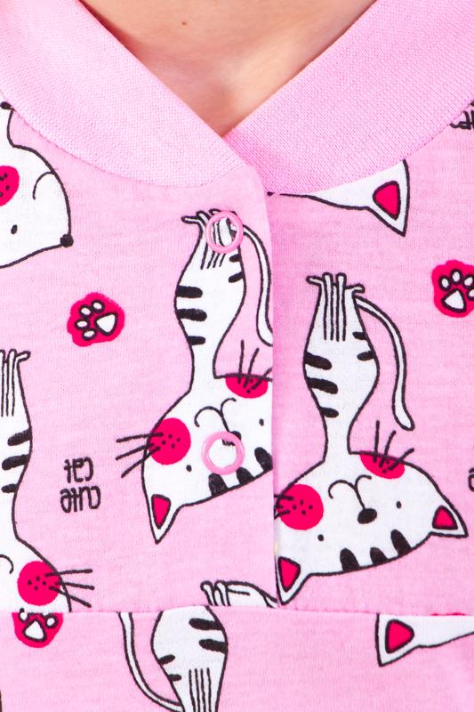 Dziewczęcy Zestaw Piżamowy – Miękki Materiał i Góra na 2 Guziki, Na Każdą Porę Roku, 6077-002-5 HC