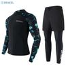Heren UV Bescherming Rash Guard Set Lange Mouwen Top Broek Sneldrogend Snorkelen Duikpak Watersport