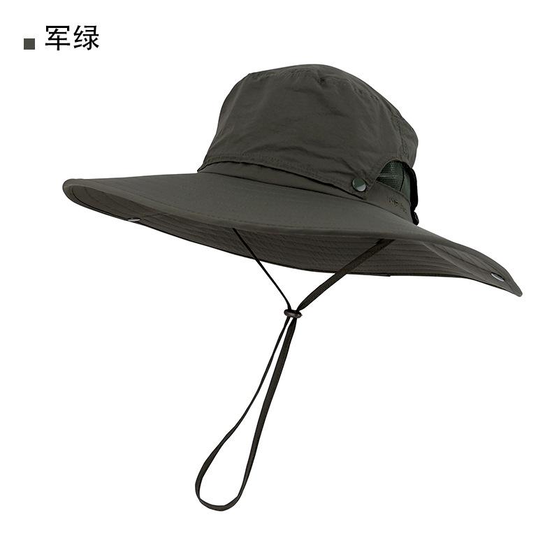 Summer removable big eaves bucket hat men's UV protection sun protection hat outdoor mountaineering fishing sun hat women