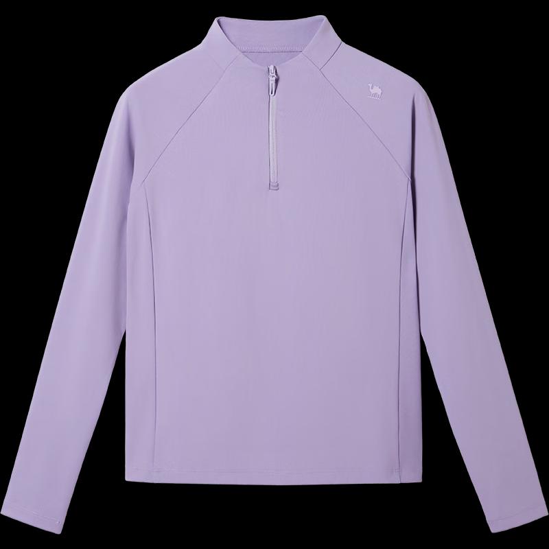 Camel Quick-Dry Half-Zip Long Sleeve Base Layer T-Shirt