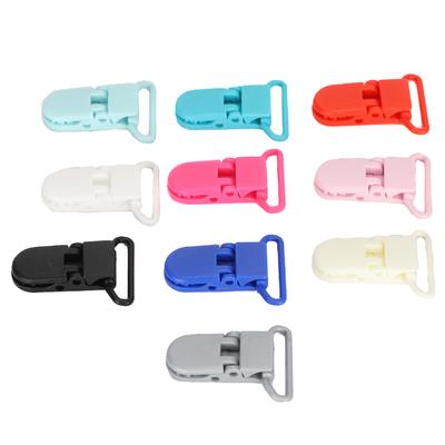 10 Stück Hosenträgerclips Nylon Material Bunte Fix Locking Duckbill Sling Clip mit Schnalle