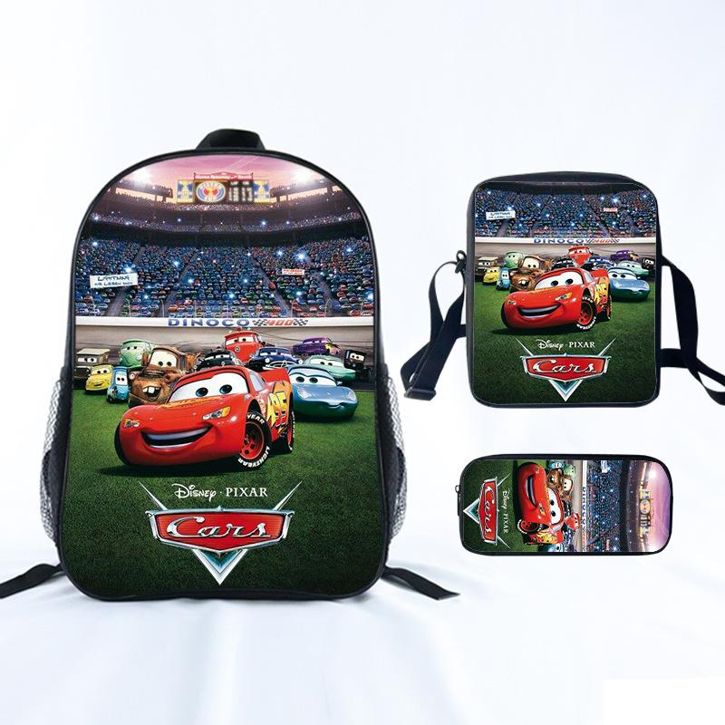 Lightning Mcqueen Grundschultasche Jungen Leichter Kinderrucksack Freizeitrucksack Umhängetasche Federmäppchen