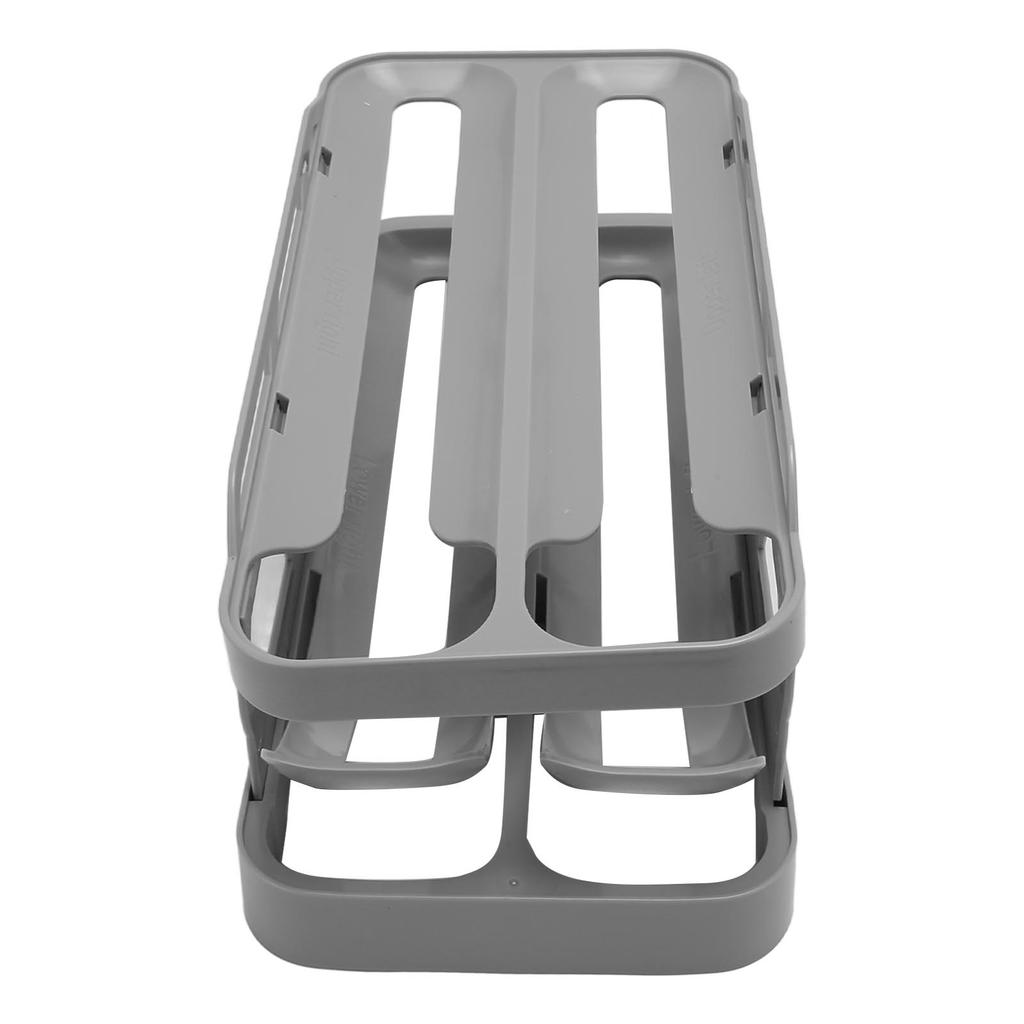 2 Tier Egg Dispenser Egg Holder Space Saving Rolling Eggs Dispenser   for Refrigerator Storage