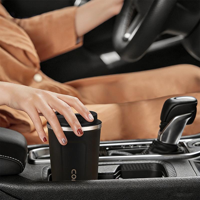 Car Stainless Steel Coffee Cup Thermal Mug Leak-Proof Thermos For Mercedes Benz AMG GLC W203 W206 W220 W205 W211 W212 W201 W210