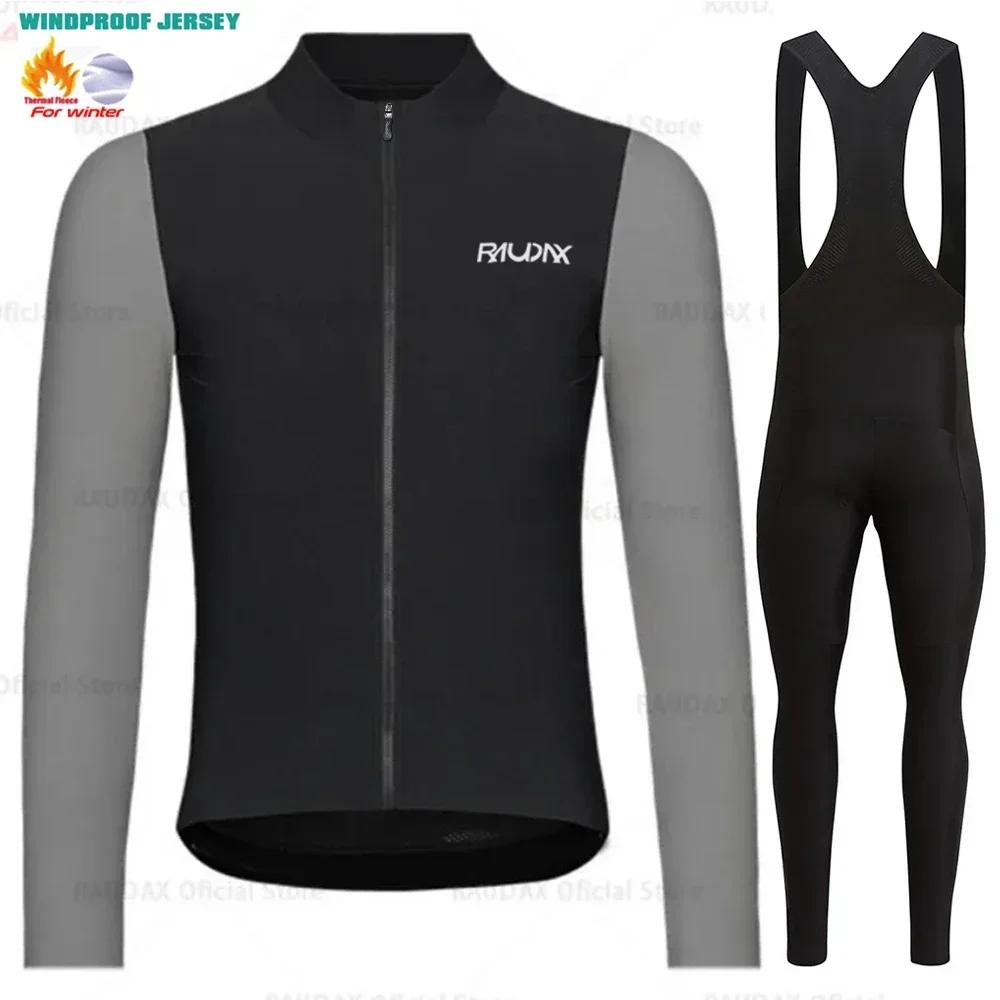 2026 Winter Fleece Warm Professional Cycling Shirt Winter Thermal Fleece Clothing Bicycle Clothes Jersey Men's Blouse Bike Equipment 2024 Set Man