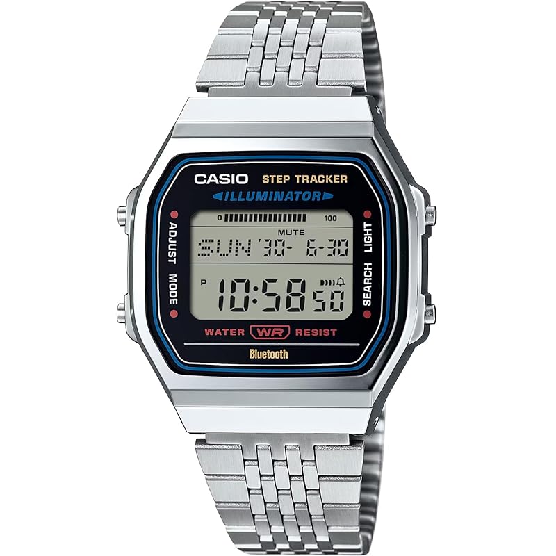 

[Casio] CASIO digital watch mobile link Equipped with Bluetooth ABL-100WE-1A step tracker unisex silver overseas model [product]