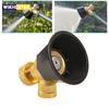 1PCS Brass/Alloy Nozzle Agricultural Atomization Adjustable Nozzle Black Whirlwind Agricultural Sprinkler Head Garden Tool
