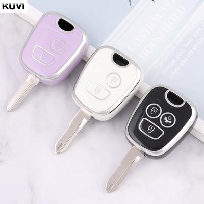 Fashion Tpu Car Remote Key Case Cover Shell For Peugeot 106 107 206 207 306 307 406 407 For Citroen C1 C4 Protector Accessories