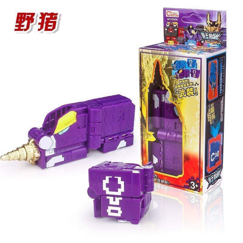 Skládací vzdělávací hračky Power Assembling Matematický kostka Transformace Robot Číslice Puzzle Ranger Zvířata hračka pro kluky pro děti