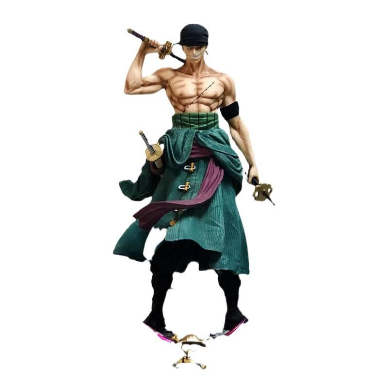 One Piece figure dream Sauron double head carving desktop ornament two-dimensional animation model statue straw hat group Luffy