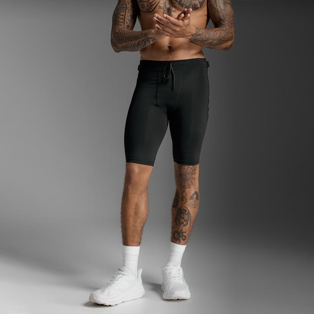 Tutaimjeuyu (Men'S) Aero Mesh Compression Shorts_Ma7374Bblk-Srf
