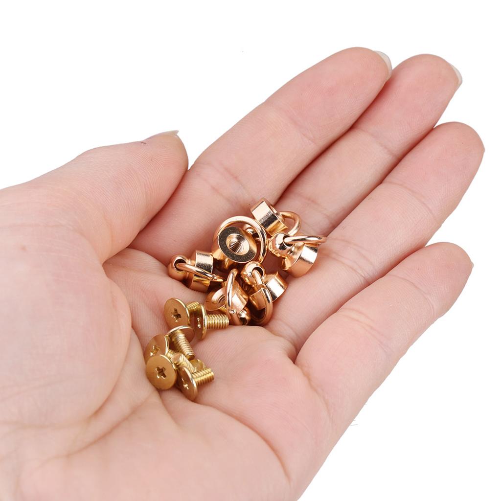 20pcs Rivets Fasteners DIY Leather Craft Purse Phone Case Chain Bag   Screws 8mm Four Colors