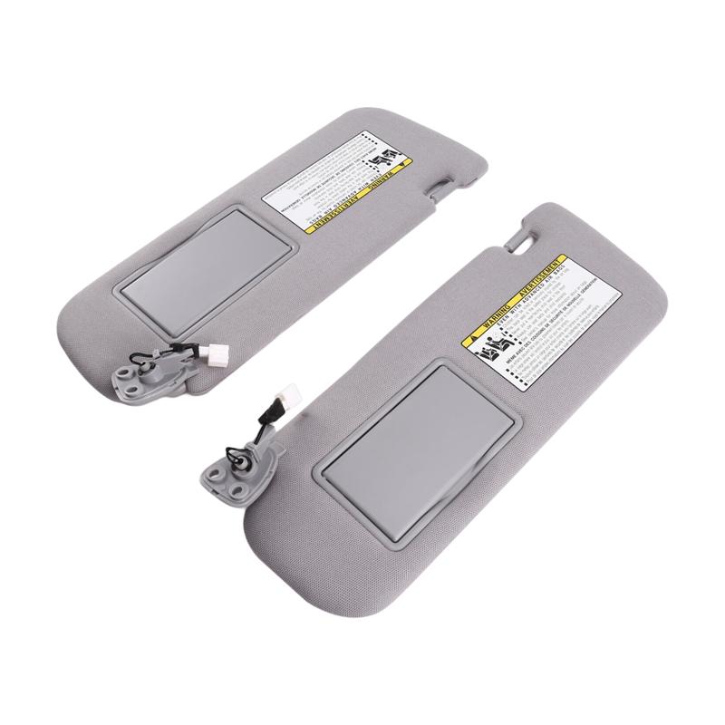 For Hyundai SONATA 2006- 2010 852013K010QS 85K000QS 1SET Sun Visor Car LH RH Gray Cloth