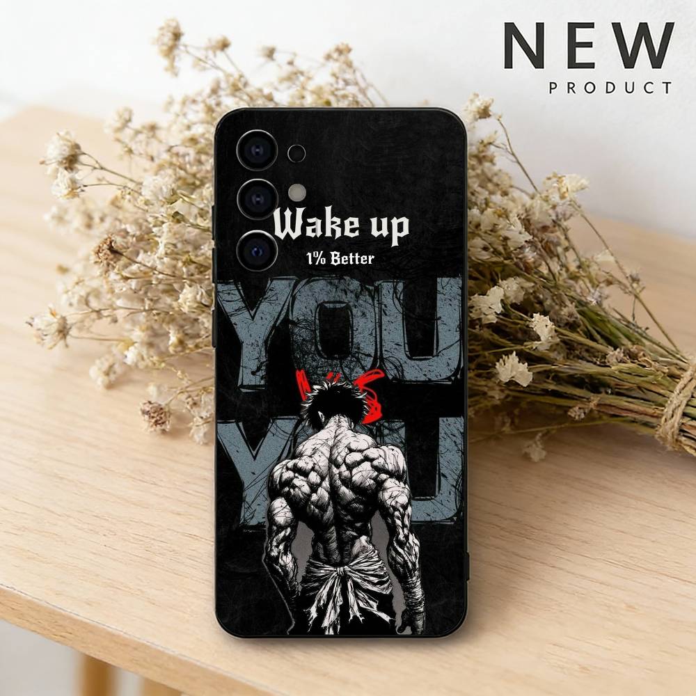 

Чехол для телефона с аниме B-Baki H-hanma Для Samsung S26,25,24,21,22,23,30,20,Ultra,Plus,Fe,Lite Черный Мягкий Чехол Samsung S20ULTRA5G